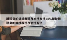 腱鞘炎的症状表现及治疗方法ppt,脚趾腱鞘炎的症状表现及治疗方法