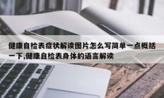 健康自检表症状解读图片怎么写简单一点概括一下,健康自检表身体的语言解读