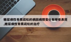 糖尿病性骨质疏松的病因病理变化有哪些表现,糖尿病性骨质疏松的治疗